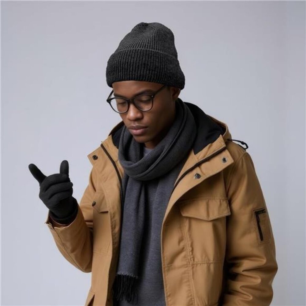 Winter Beanie Hats for Women Men Fleece Slouchy Knit Thick Beanies Warm Thermal - Picture 6 of 7